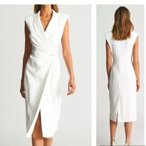 REISS Cecile Double Breasted blazer sheath dress